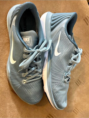 Nike Flex Supreme TR 5 Training Shoes Blue & White US 8.5